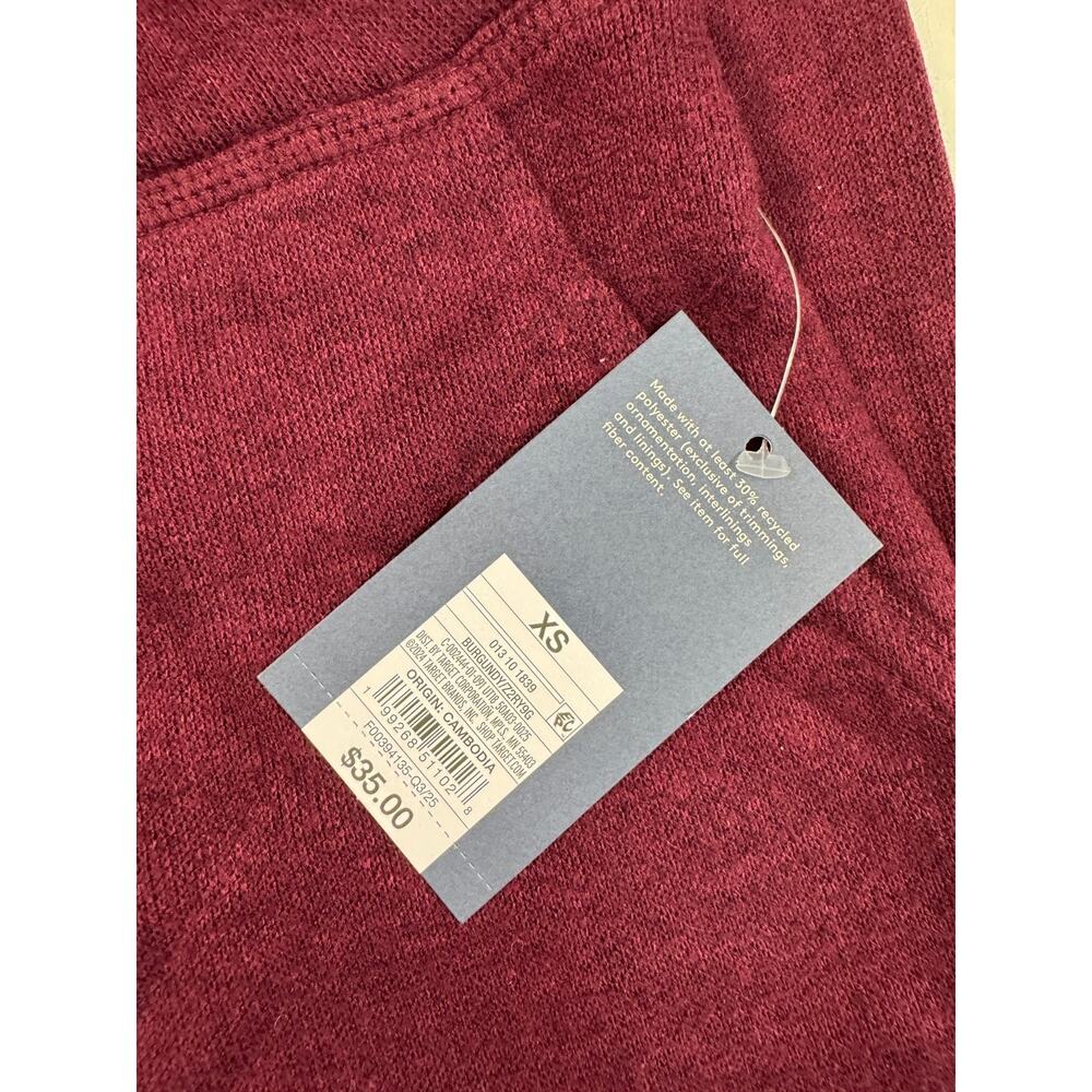 Universal Thread Women's High-Rise Knit Joggers Burgundy Size XS - Picture 3 of 5